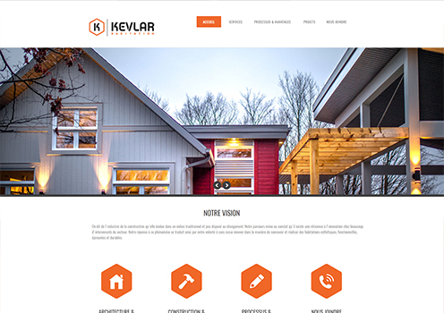 Site Web KEVLAR habitation